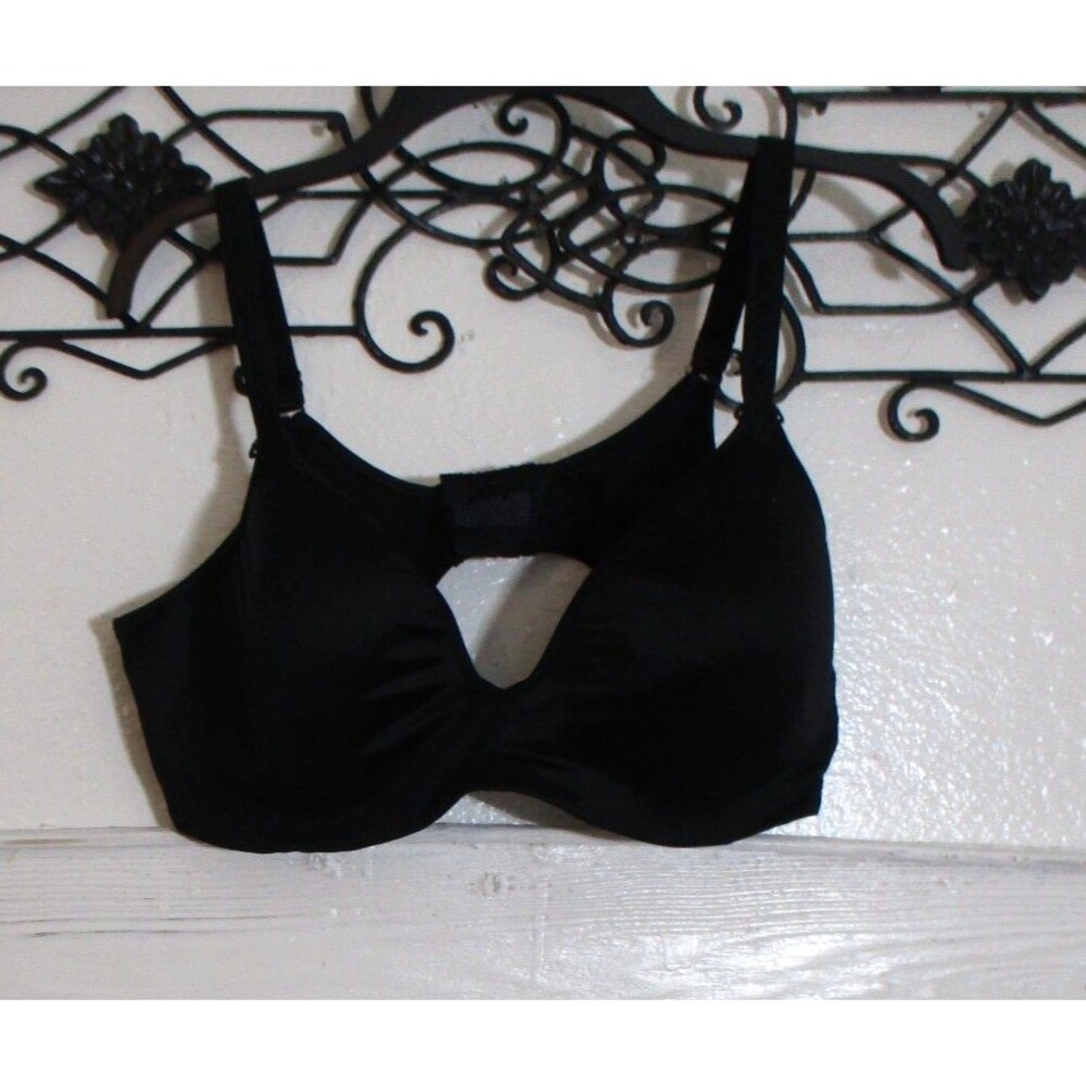 Bali Bra Size 42C Underwire Full Coverage Adjustable Strap Black